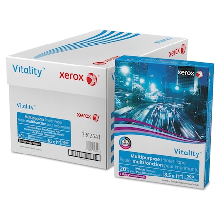 Xerox Vitality 3-Hole Punchd Paper, 8.5x11, PK10 3R2641